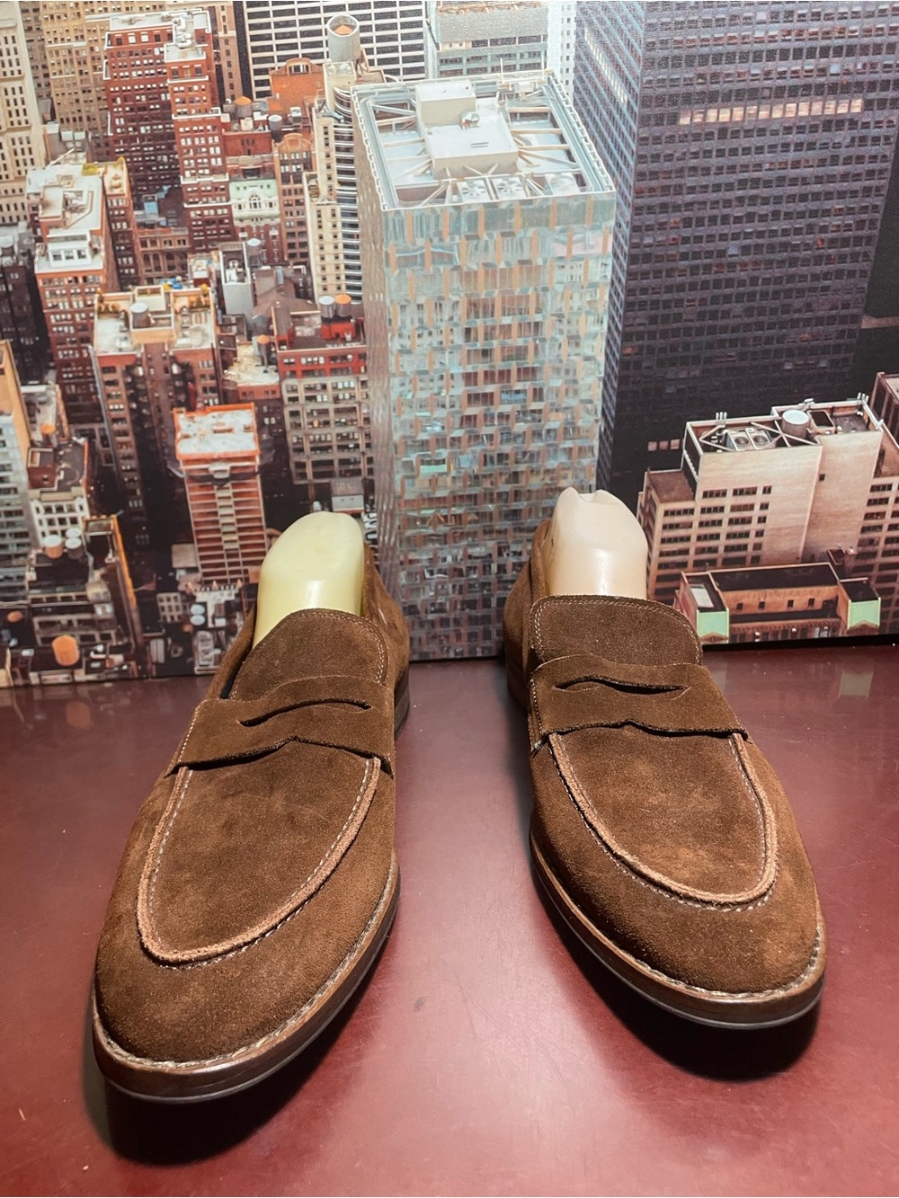 Peter Millar Madison Penny Loafer Brown Men’s Size 11.5 Suede